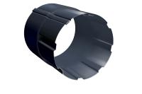 Соединитель трубы 90 мм PU RAL 7024 мокрый асфальт Grand Line