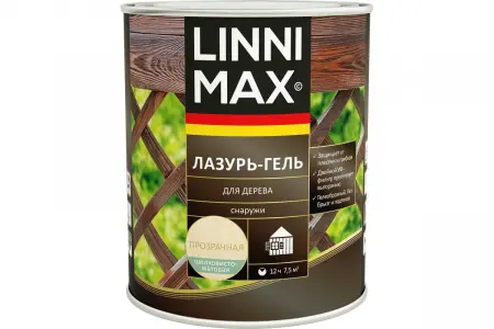 Антисептик лессирующий для дерева LINNIMAX / ЛИННИМАКС Лазурь-гель  - превью